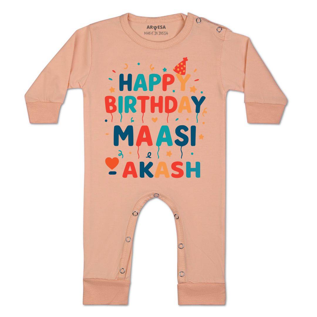 Arvesa Happy Birthday Maasi Baby Boy & Girl Dress