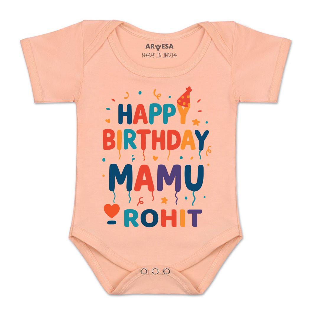 Arvesa Happy Birthday Mamu Baby Boy & Girl Dress