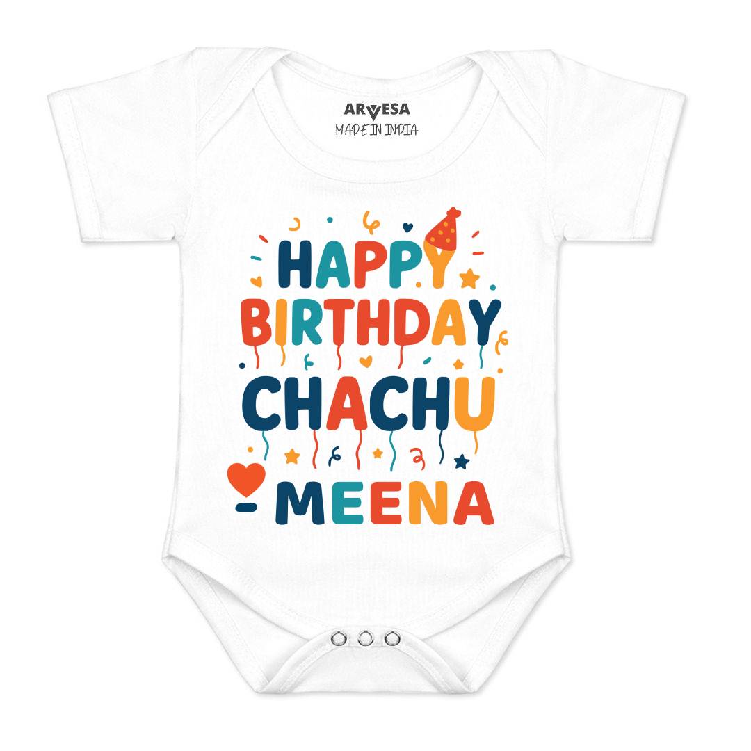Arvesa Happy Birthday Chachu Baby Boy & Girl Dress