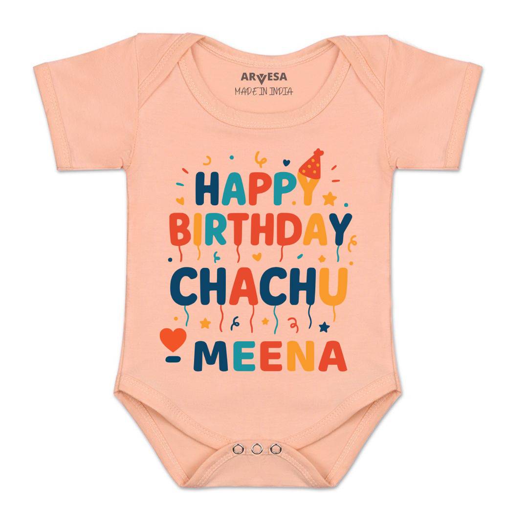 Arvesa Happy Birthday Chachu Baby Boy & Girl Dress