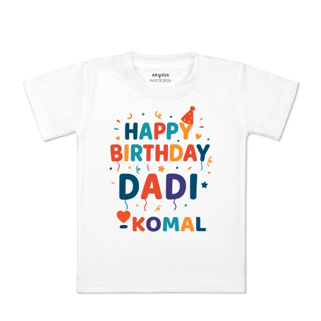 Arvesa Happy Birthday Dadi Baby Boy & Girl Dress