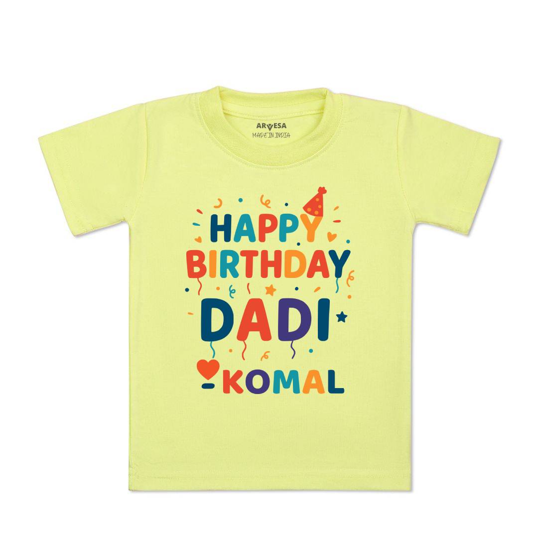 Arvesa Happy Birthday Dadi Baby Boy & Girl Dress