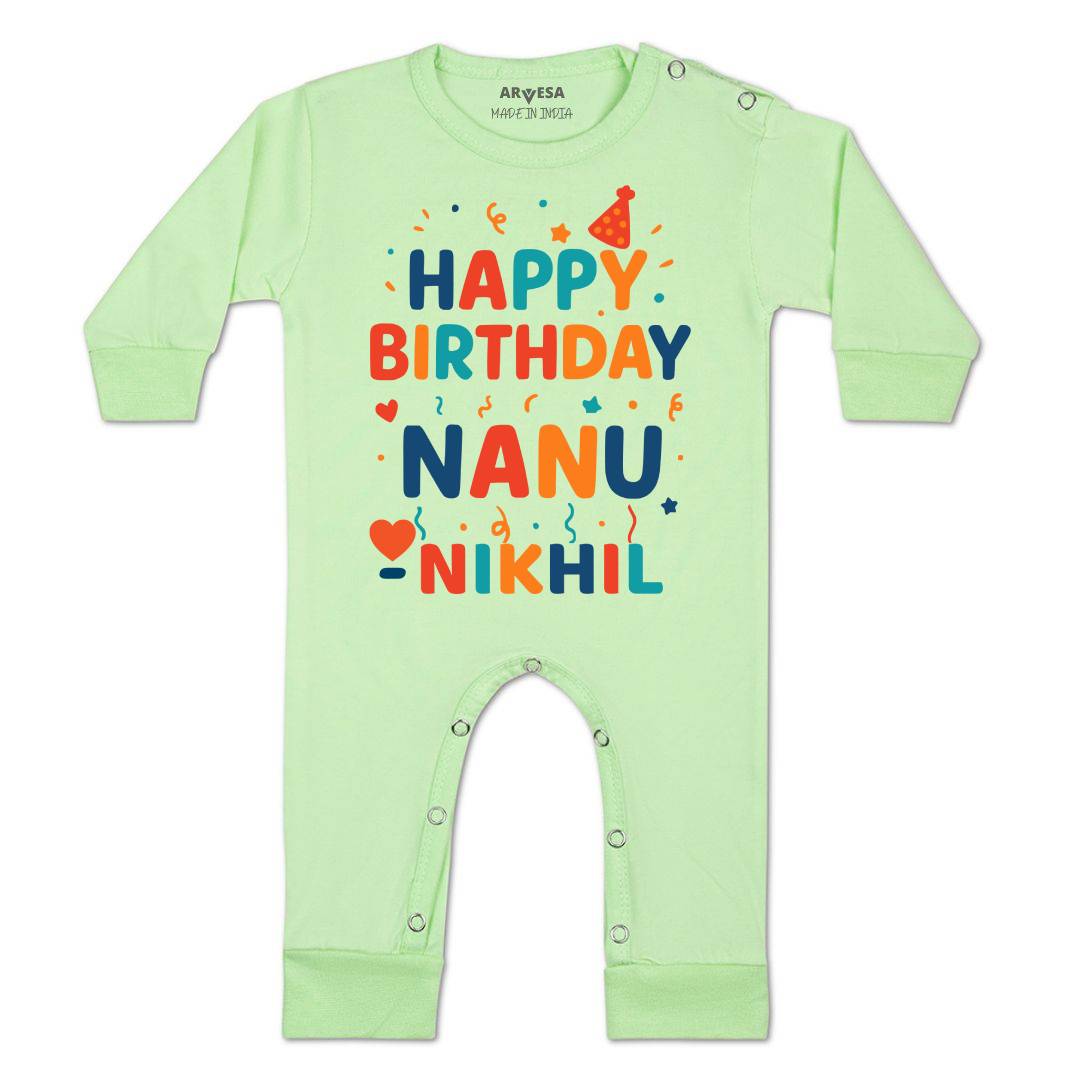 Arvesa Happy Birthday Nanu Baby Boy & Girl Dress
