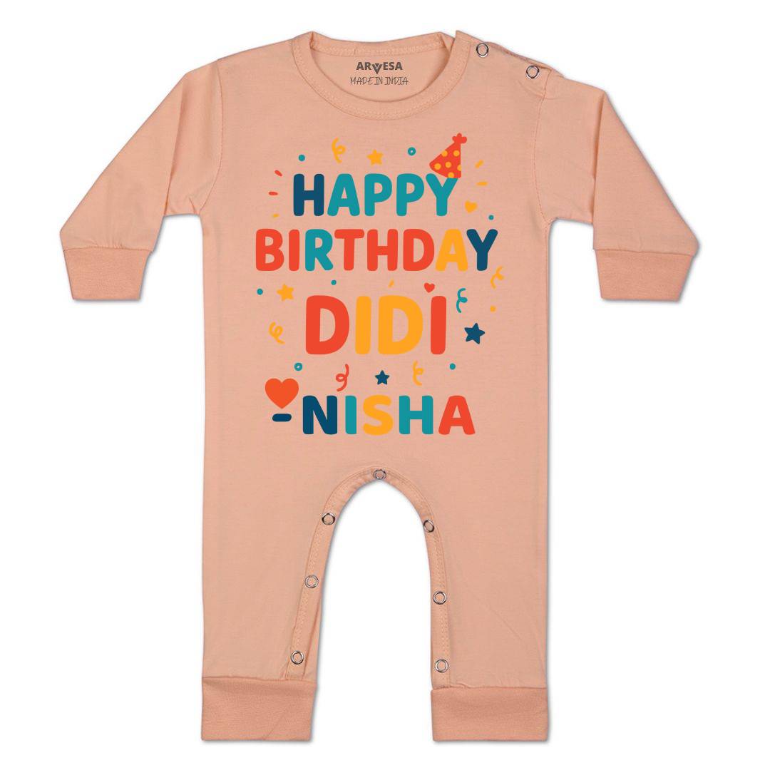Arvesa Happy Birthday Didi Baby Boy & Girl Dress