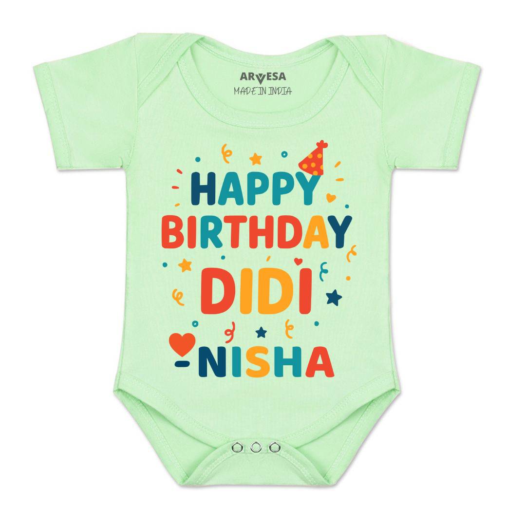 Arvesa Happy Birthday Didi Baby Boy & Girl Dress