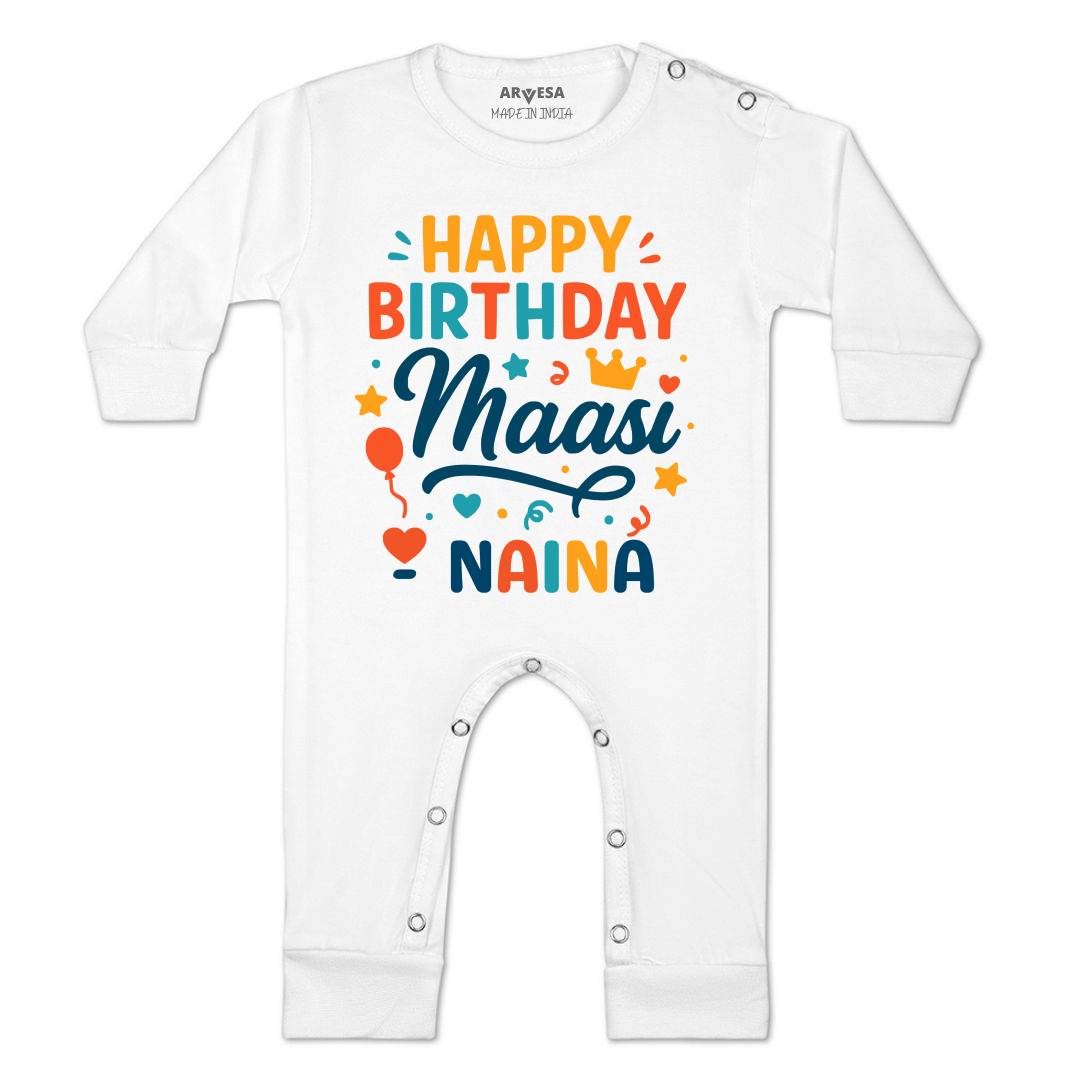 Arvesa Happy Birthday Maasi Baby Boy & Girl Dress