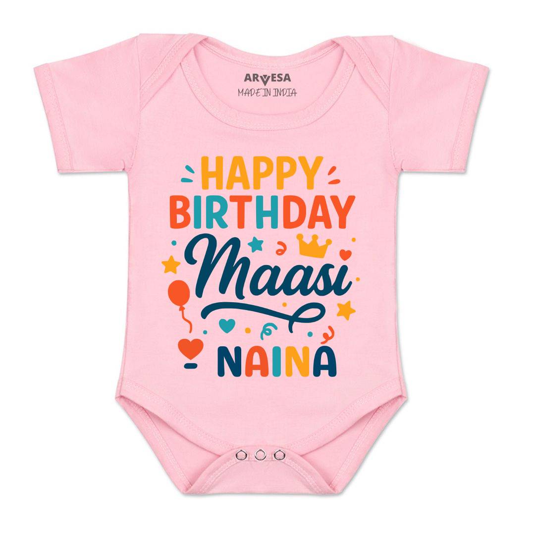Arvesa Happy Birthday Maasi Baby Boy & Girl Dress