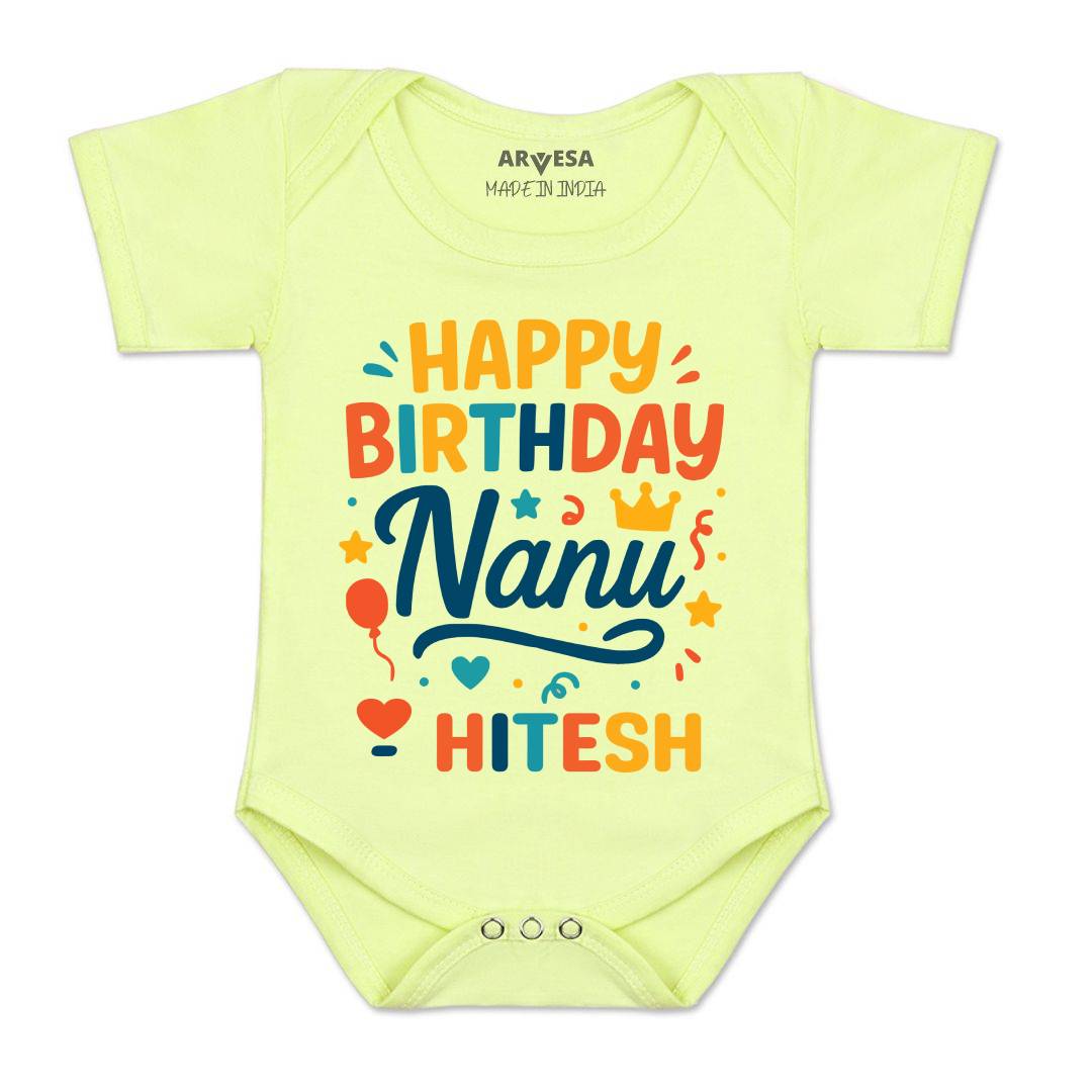 Arvesa Happy Birthday Nanu Baby Boy & Girl Dress