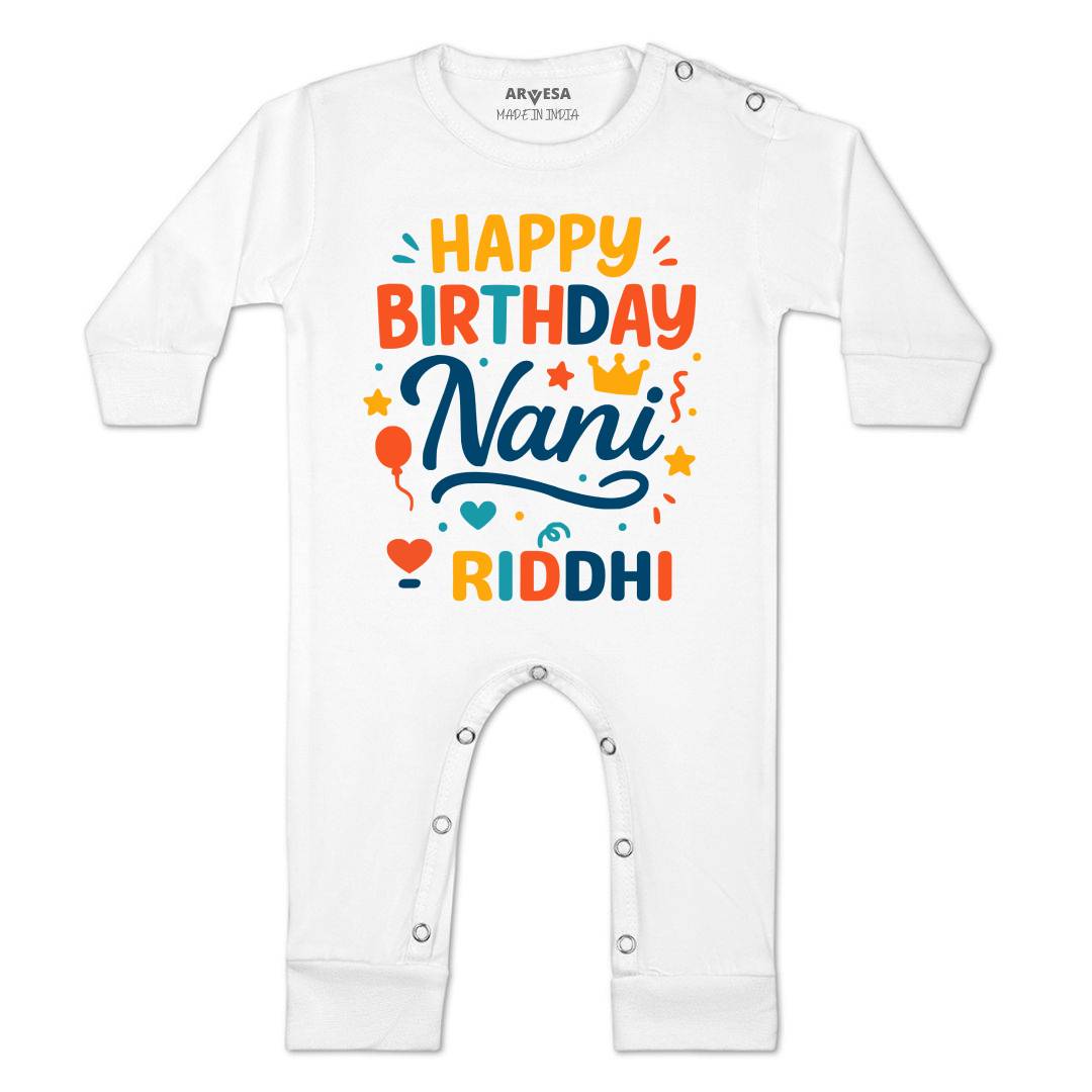 Arvesa Happy Birthday Nani Baby Boy & Girl Dress