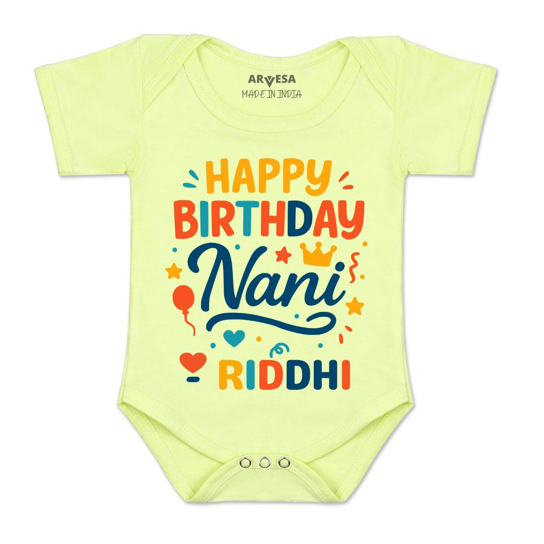 Arvesa Happy Birthday Nani Baby Boy & Girl Dress