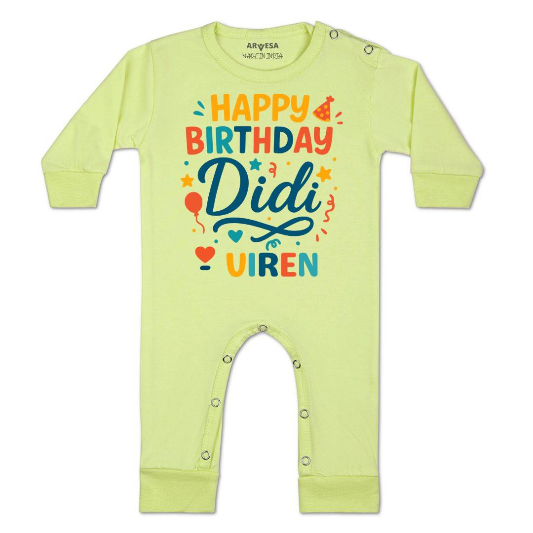Arvesa Happy Birthday Didi Baby Boy & Girl Dress