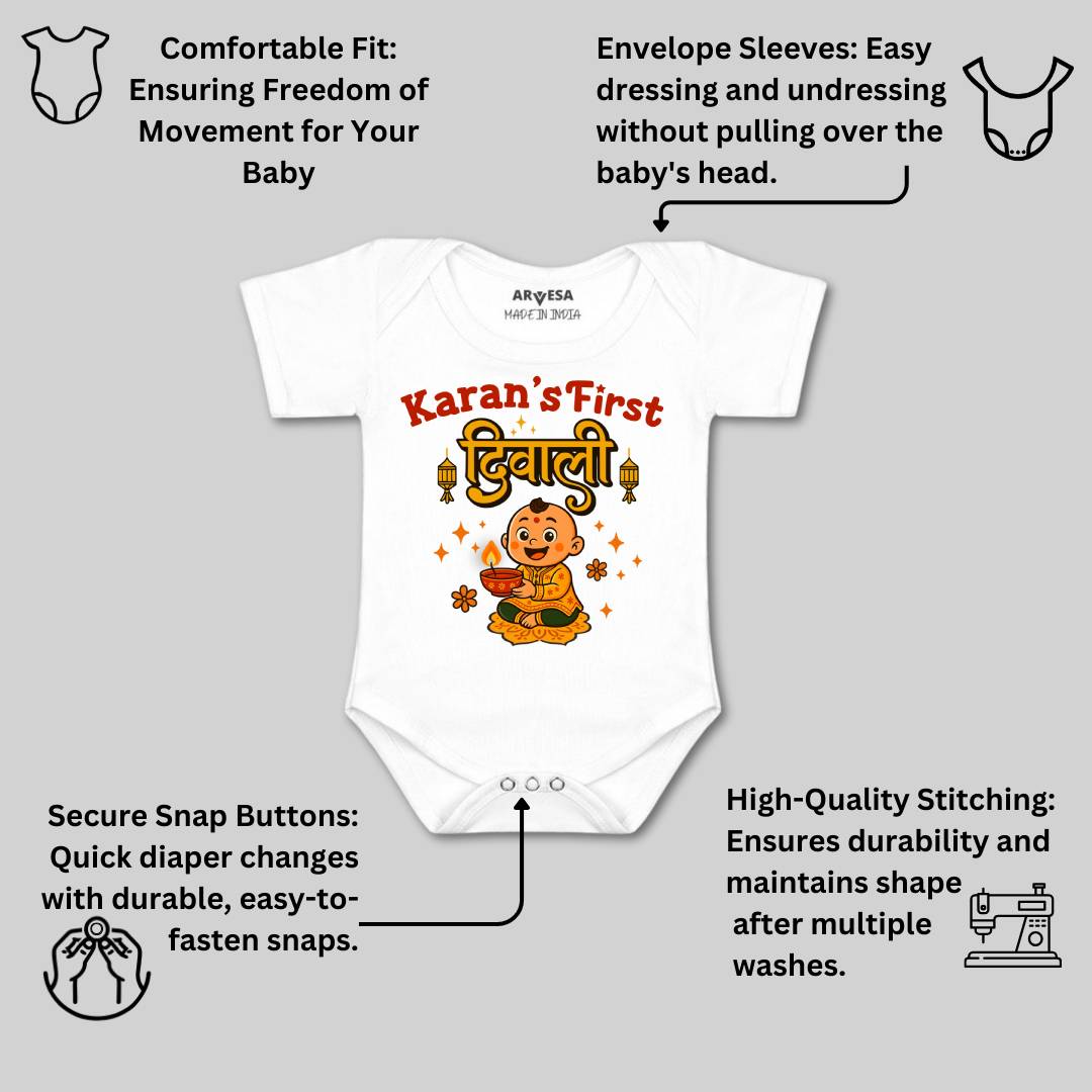 Arvesa My First Diwali Baby Boy & Girl Dress