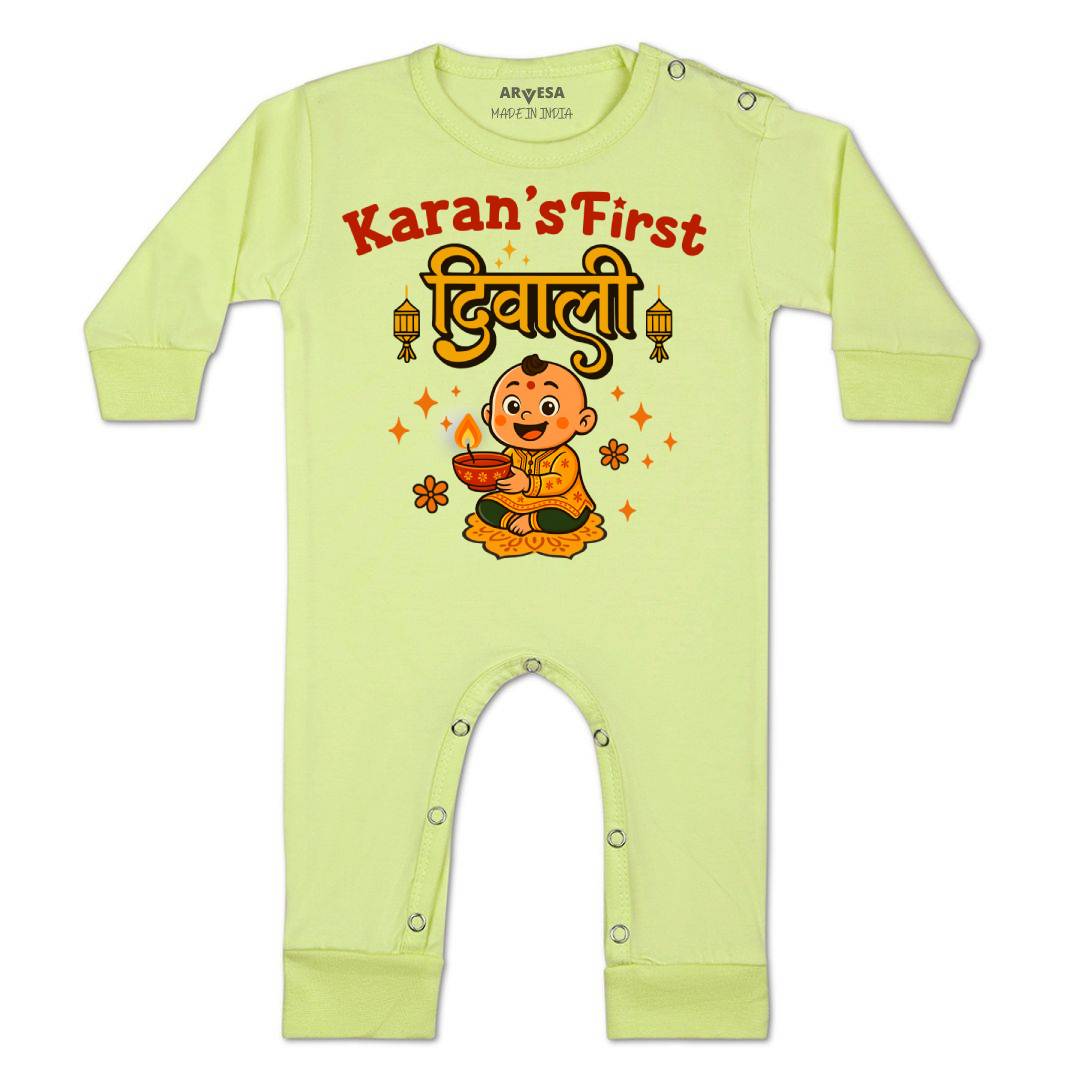 Arvesa My First Diwali Baby Boy & Girl Dress