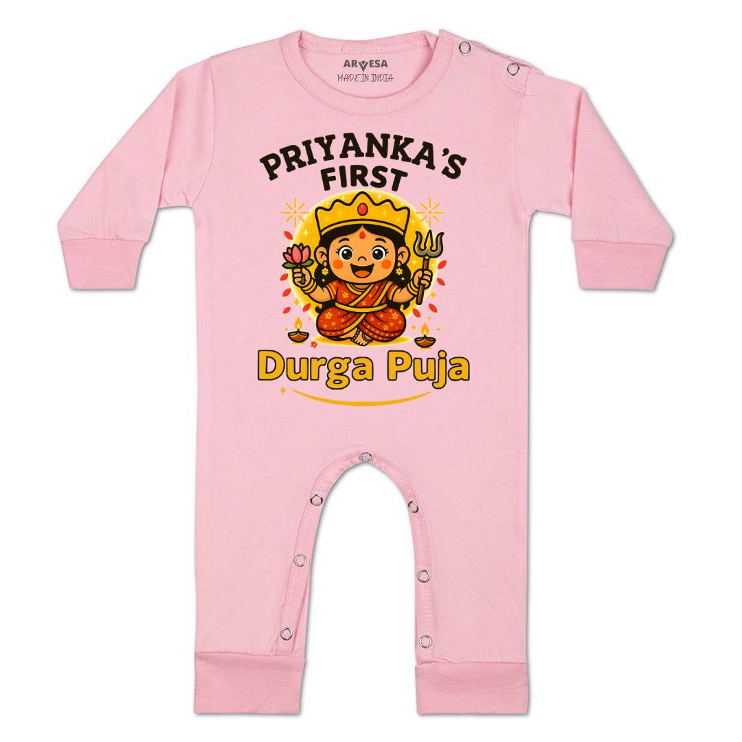 Arvesa My First Durga Puja Baby Boy & Girl Dress