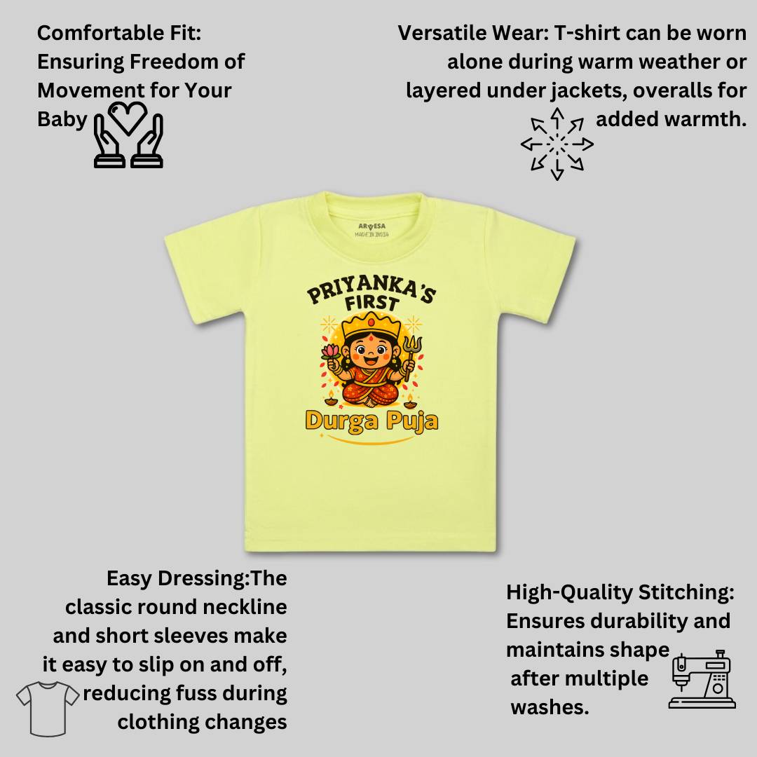 Arvesa My First Durga Puja Baby Boy & Girl Dress
