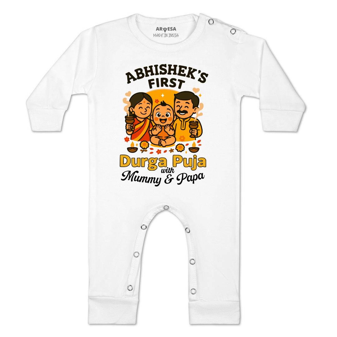 Arvesa My First Durga Puja Baby Boy & Girl Dress