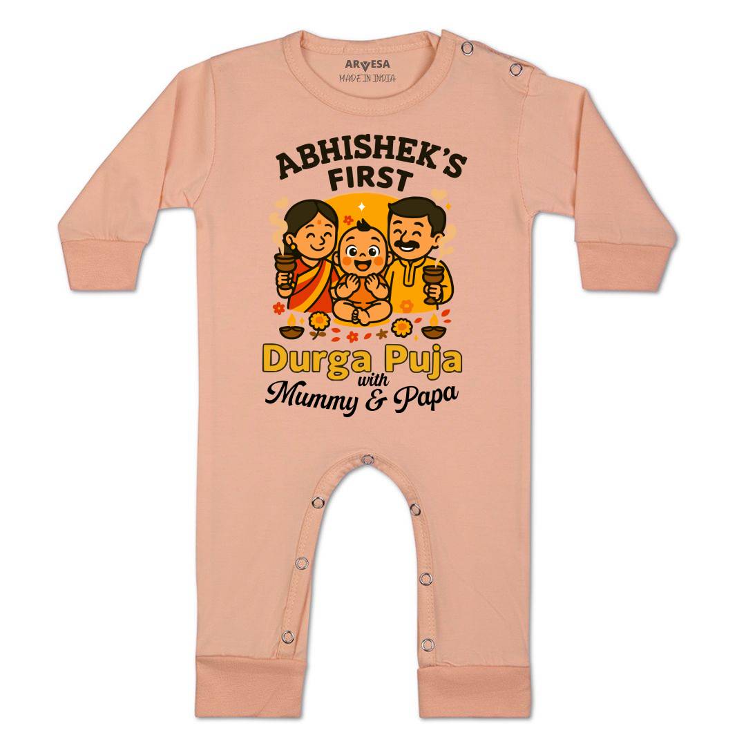 Arvesa My First Durga Puja Baby Boy & Girl Dress