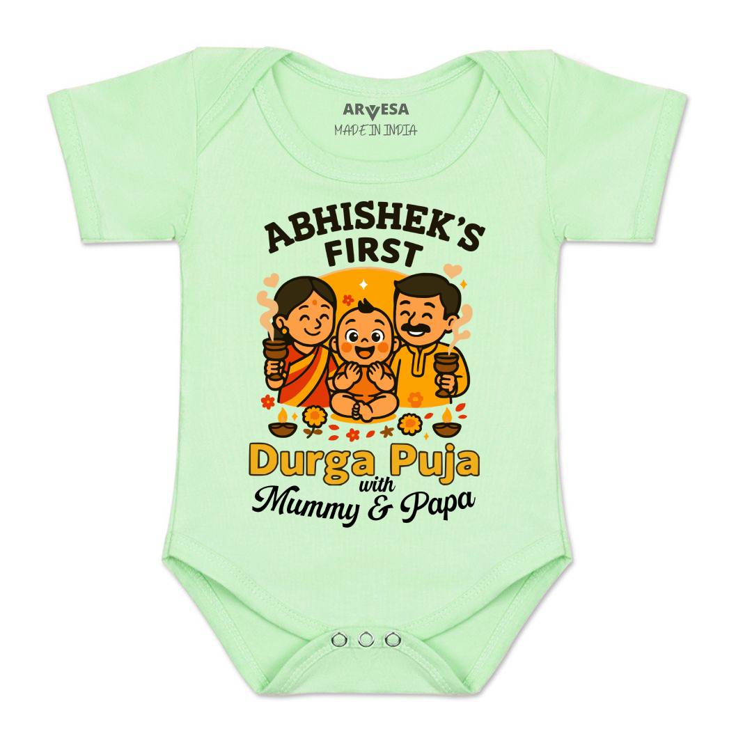 Arvesa My First Durga Puja Baby Boy & Girl Dress