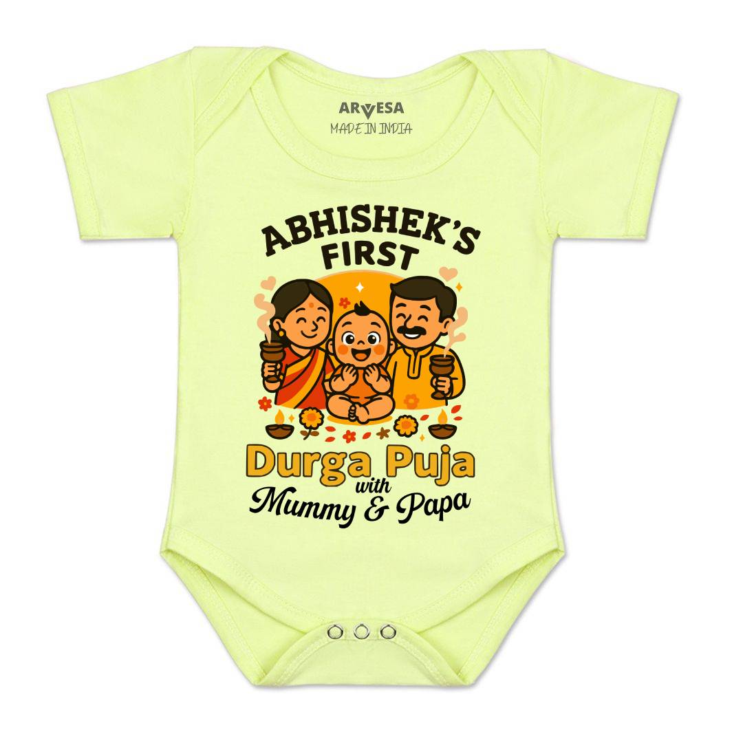 Arvesa My First Durga Puja Baby Boy & Girl Dress