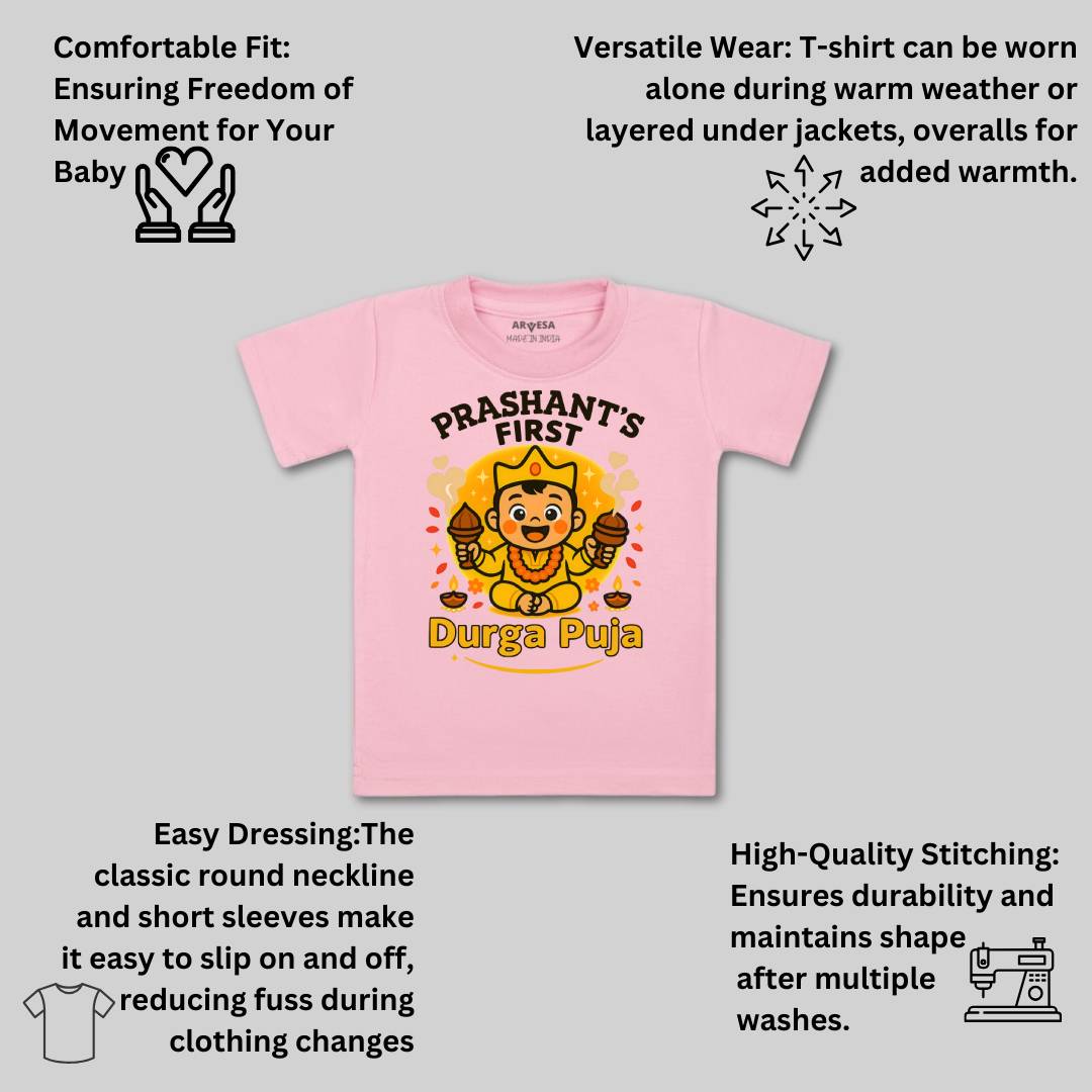 Arvesa My First Durga Puja Baby Boy & Girl Dress