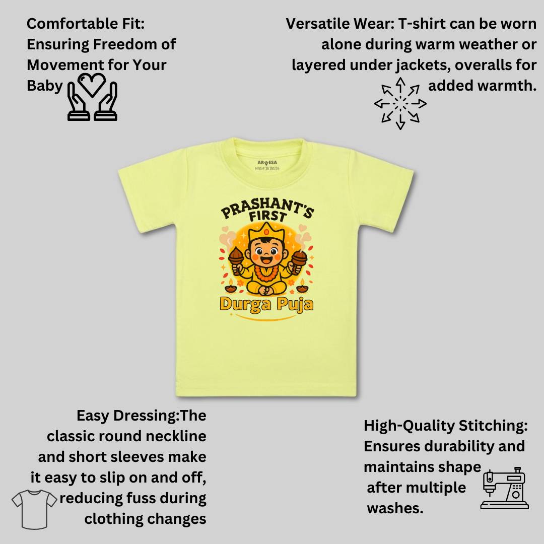 Arvesa My First Durga Puja Baby Boy & Girl Dress