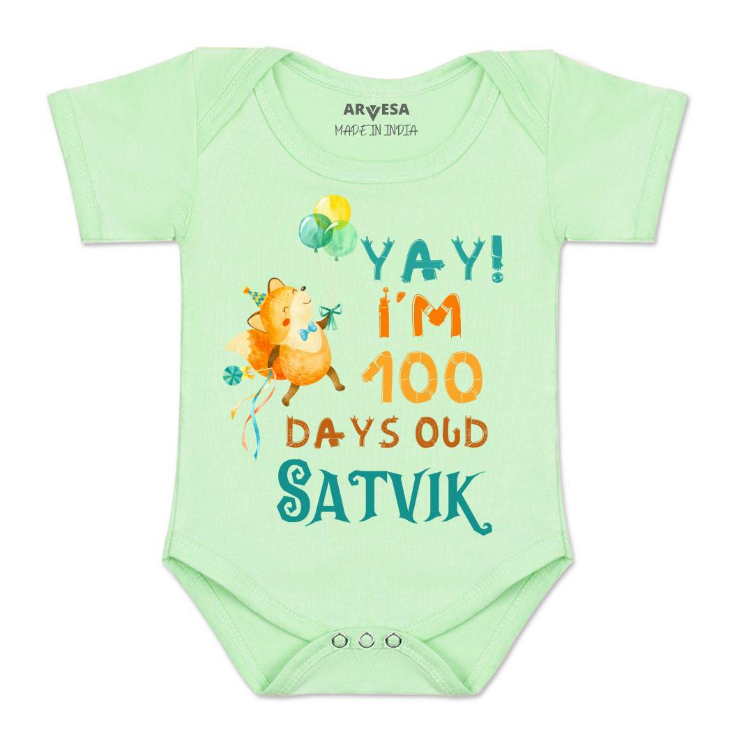 Arvesa 100 Days Birthday Baby Boy & Girl Dress