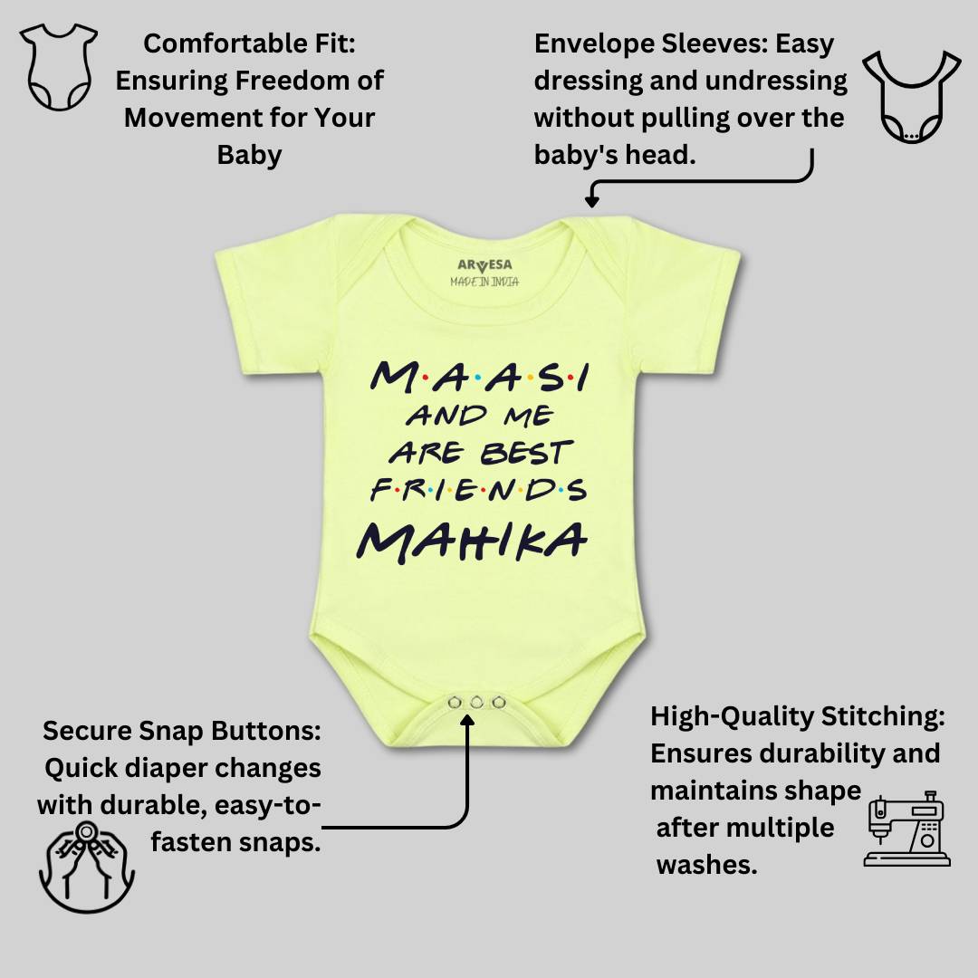 Arvesa Maasi & Me Are Best Friend Baby Boy & Girl Dress