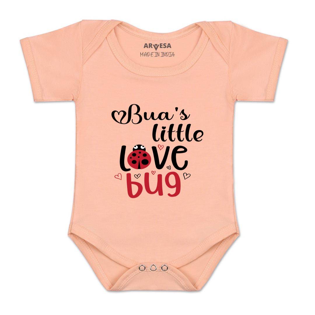 Arvesa Bua Little Love Bug Design-415 White 0-3 Months Jumpsuit for Baby Boy & Girl dress .