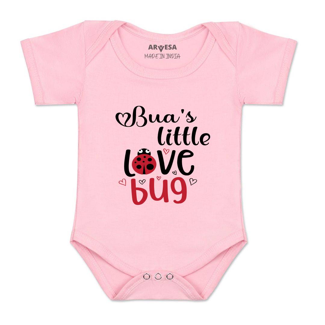 Arvesa Bua Little Love Bug Design-415 White 0-3 Months Jumpsuit for Baby Boy & Girl dress .