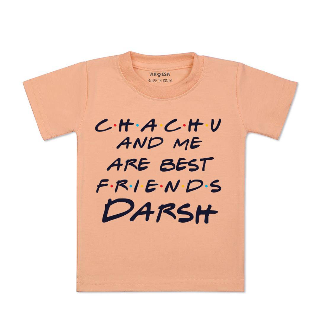 Arvesa Chachu & Me Are Best Friend Baby Boy & Girl Dress