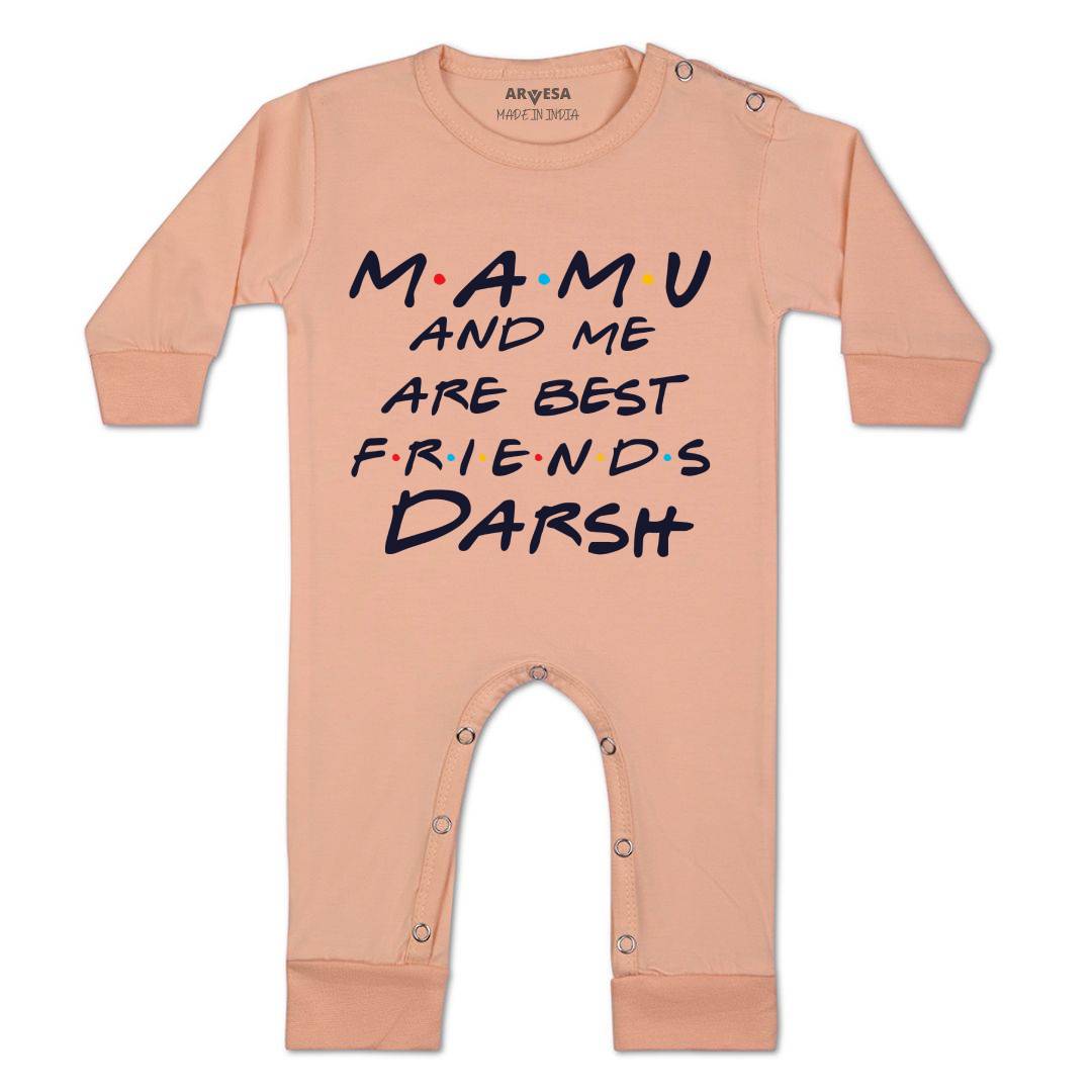Arvesa Mamu & Me Are Best Friend Baby Boy & Girl Dress
