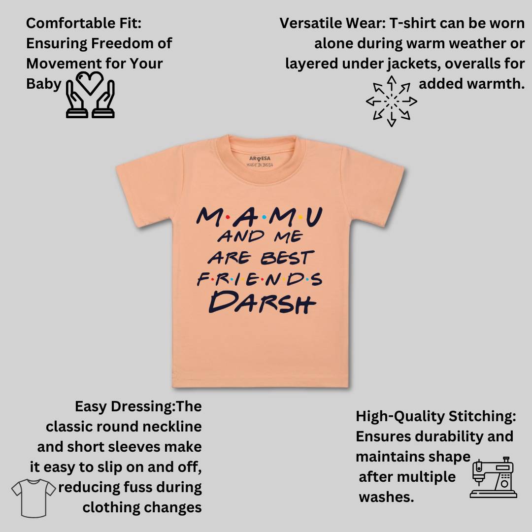 Arvesa Mamu & Me Are Best Friend Baby Boy & Girl Dress