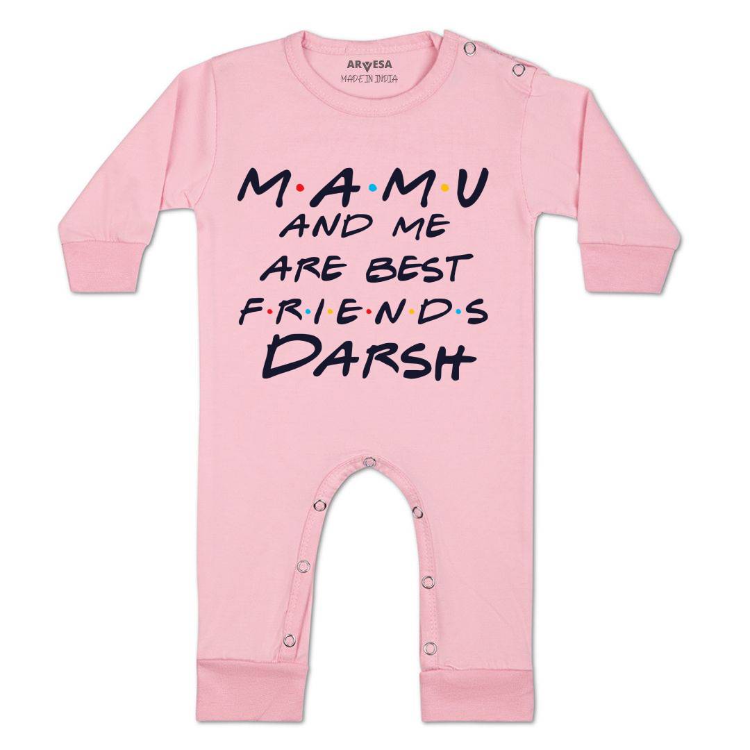 Arvesa Mamu & Me Are Best Friend Baby Boy & Girl Dress
