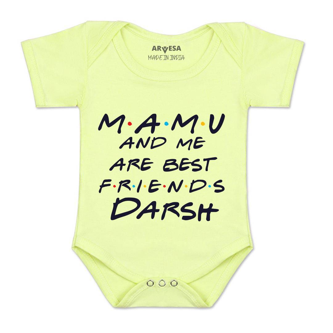 Arvesa Mamu & Me Are Best Friend Baby Boy & Girl Dress