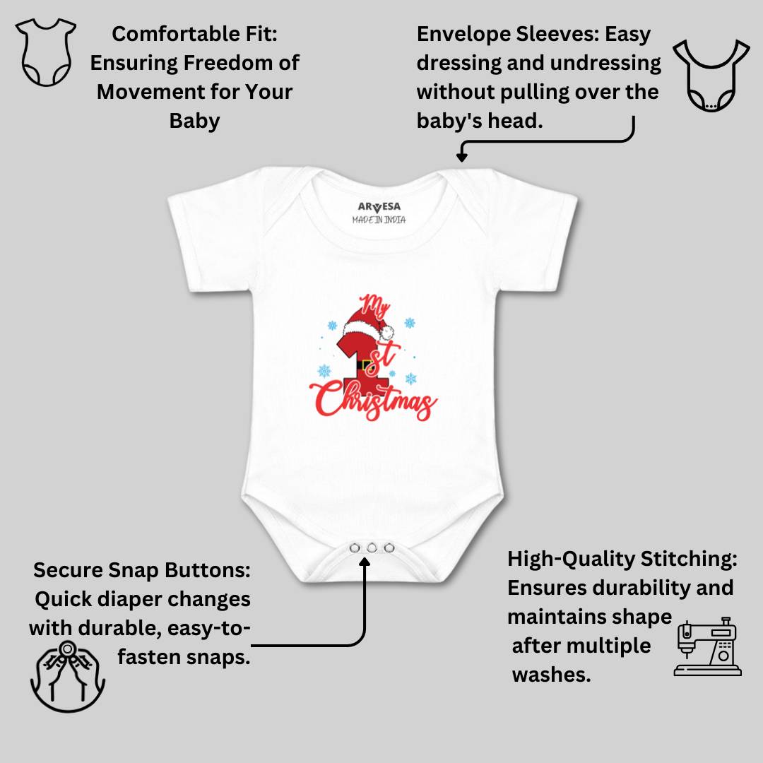 Arvesa Design-454 Christmas My First Baby Boy and Baby Girl Dress .
