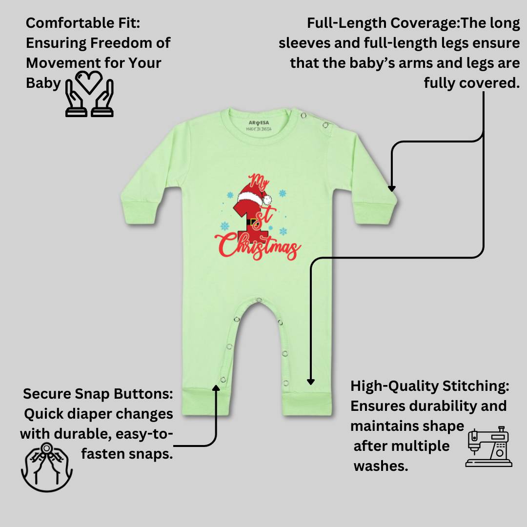 Arvesa Design-454 Christmas My First Baby Boy and Baby Girl Dress .