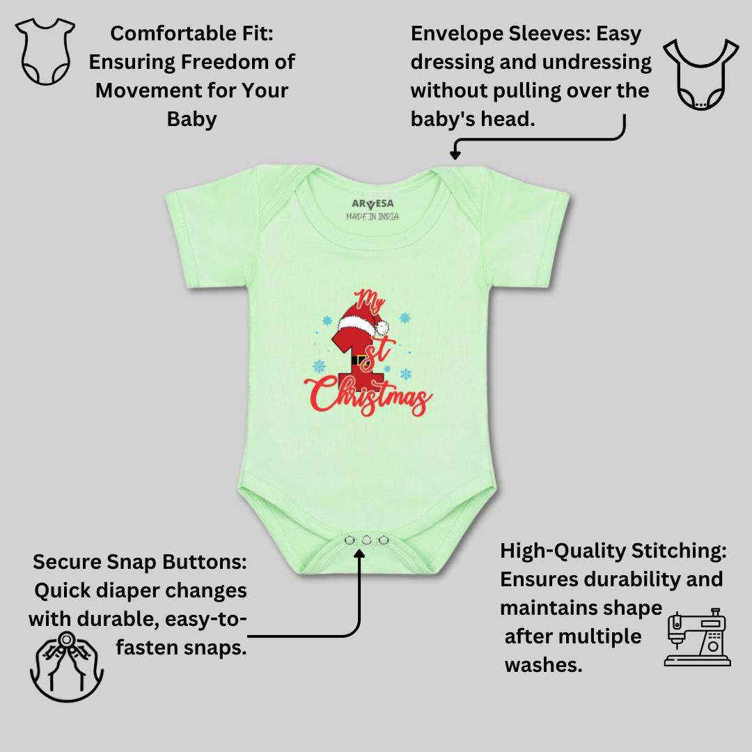 Arvesa Design-454 Christmas My First Baby Boy and Baby Girl Dress .
