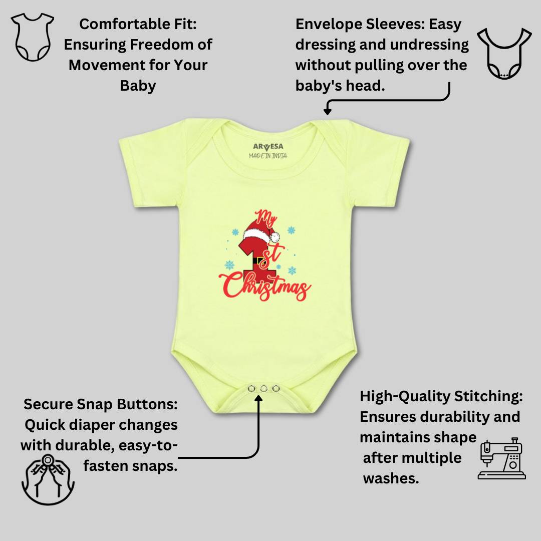 Arvesa Design-454 Christmas My First Baby Boy and Baby Girl Dress .