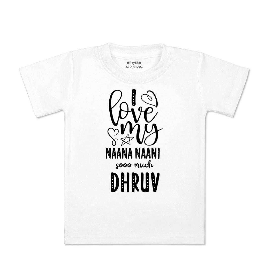 Arvesa I Love My Nana Nani So Much Baby Boy & Girl Dress