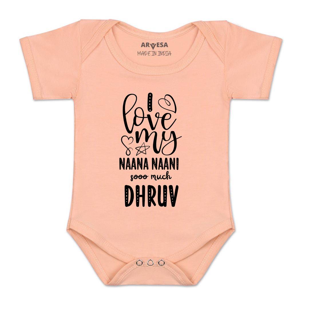 Arvesa I Love My Nana Nani So Much Baby Boy & Girl Dress