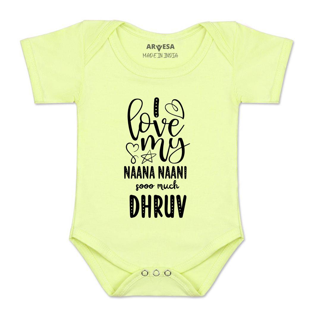 Arvesa I Love My Nana Nani So Much Baby Boy & Girl Dress