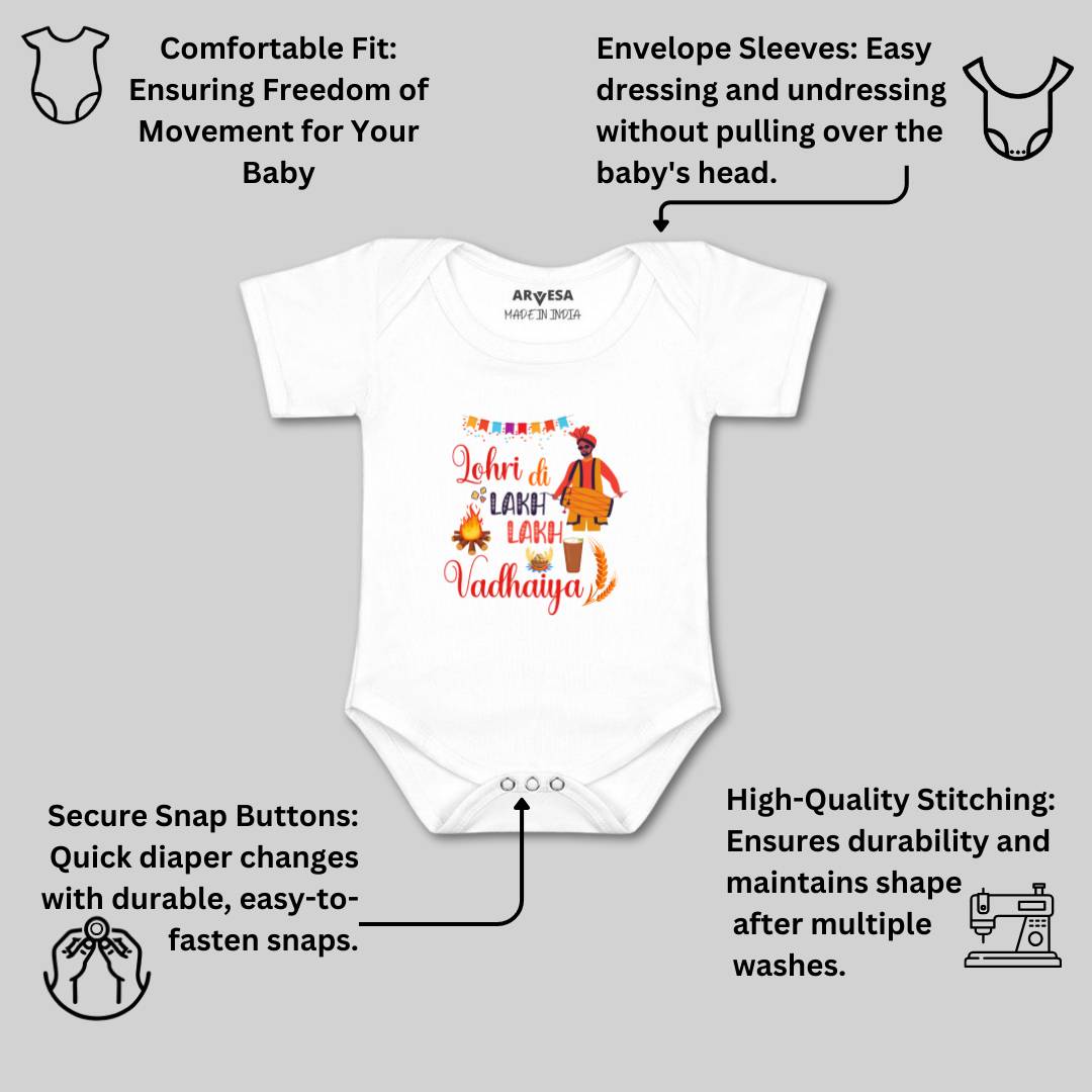 Arvesa Design-577 Lohri My First Baby Boy and Baby Girl Dress .
