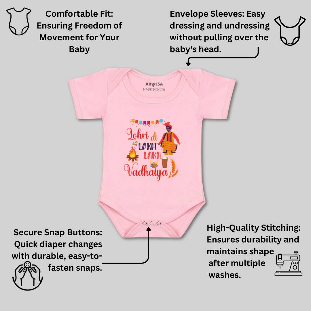 Arvesa Design-577 Lohri My First Baby Boy and Baby Girl Dress .