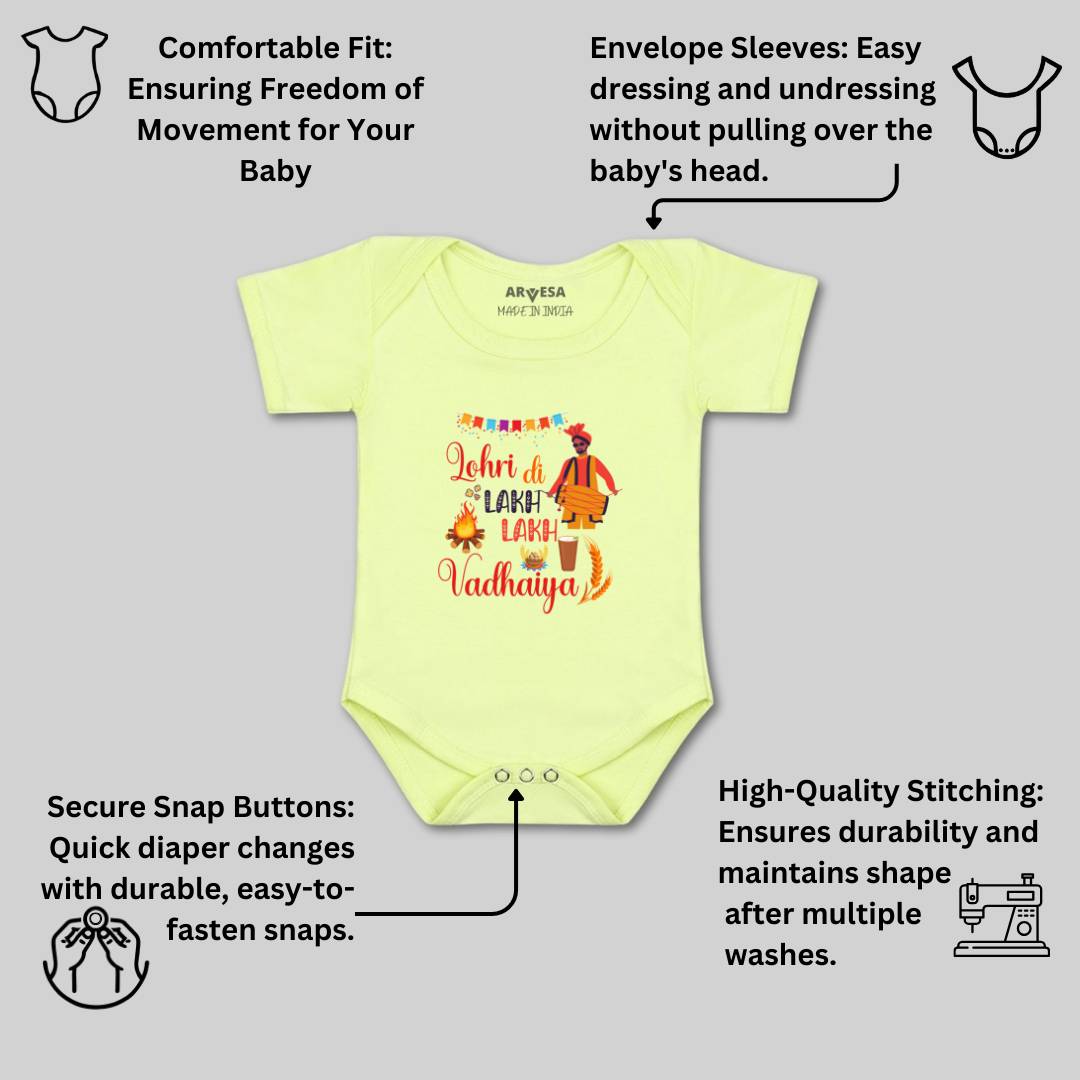 Arvesa Design-577 Lohri My First Baby Boy and Baby Girl Dress .