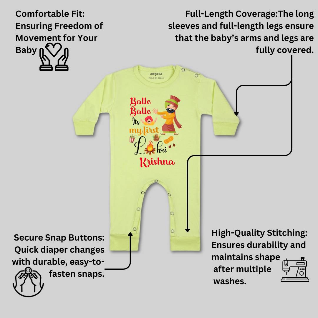 Arvesa My First Lohri Baby Boy & Girl Dress