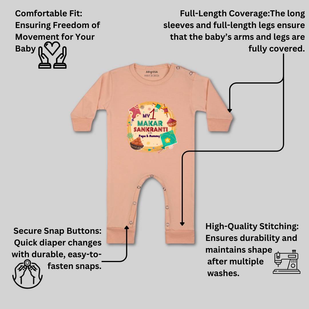 Arvesa Design-608 Makarsankranti My First Baby Boy and Baby Girl Dress .