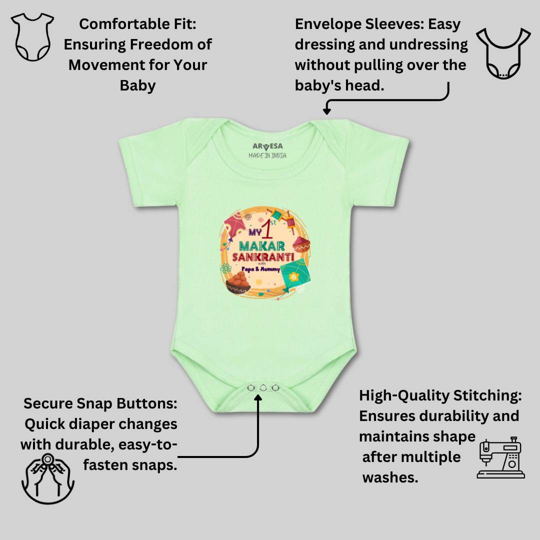 Arvesa Design-608 Makarsankranti My First Baby Boy and Baby Girl Dress .