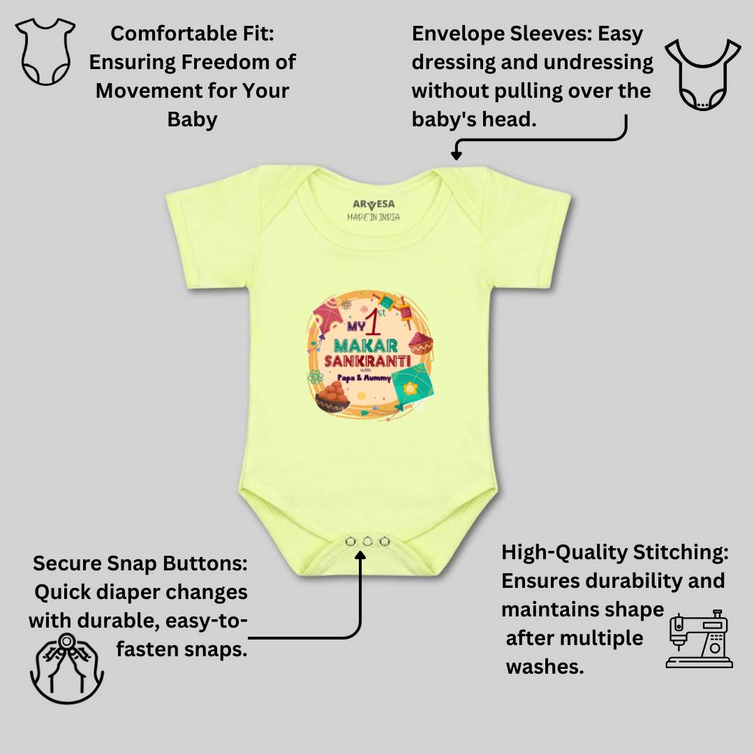 Arvesa Design-608 Makarsankranti My First Baby Boy and Baby Girl Dress .