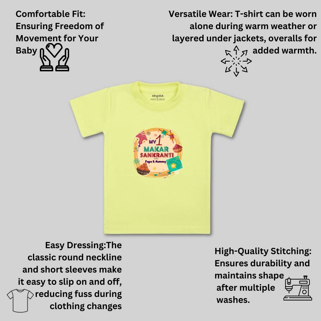 Arvesa Design-608 Makarsankranti My First Baby Boy and Baby Girl Dress .