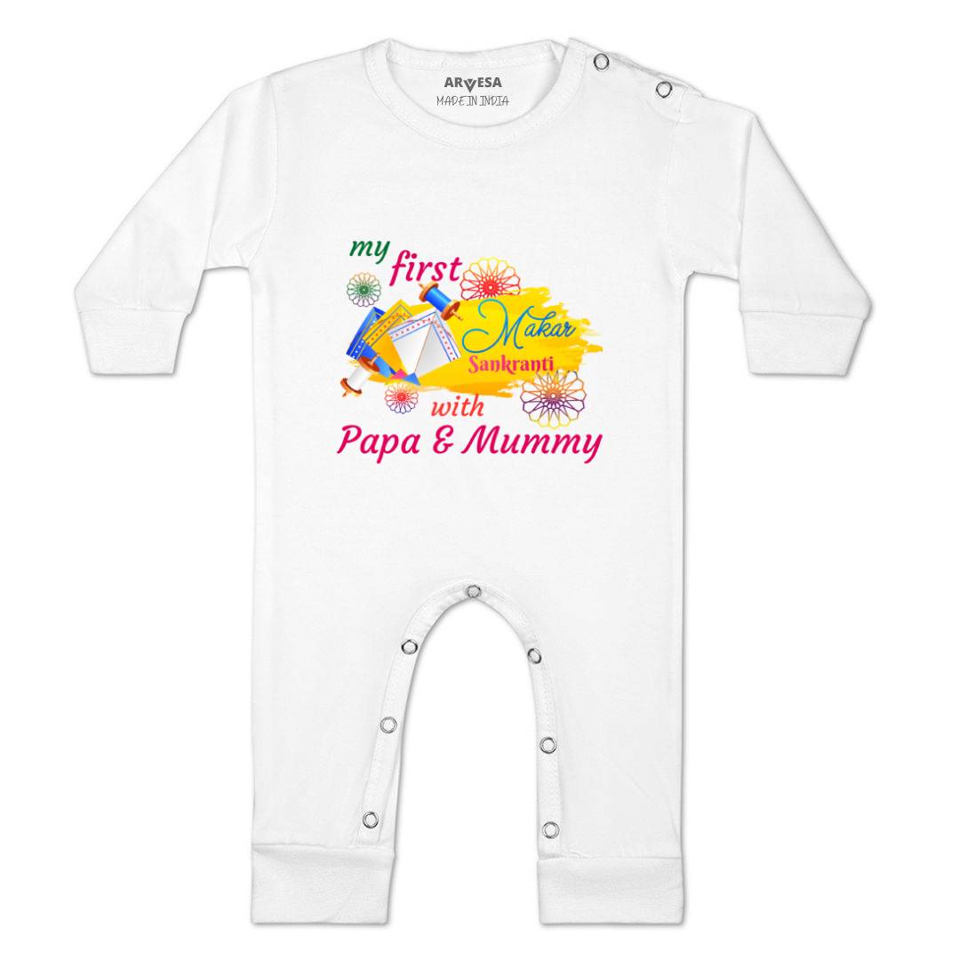 Arvesa Design-609 Makarsankranti My First Baby Boy and Baby Girl Dress .